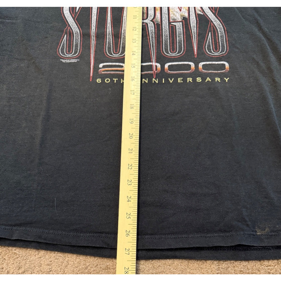 Vtg The First Sturgis Rally The Millennium 2000 Black Hills Mens Black Tee Sz XL - Picture 4 of 5